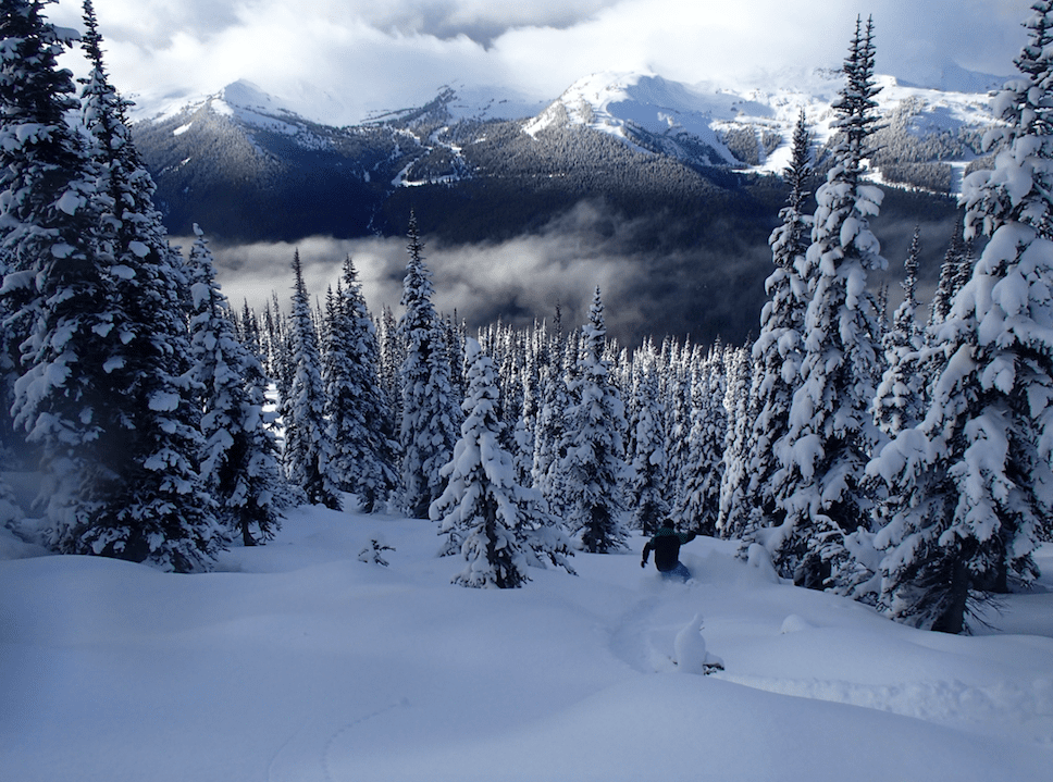 Snowboarding at Whistler Blackcomb